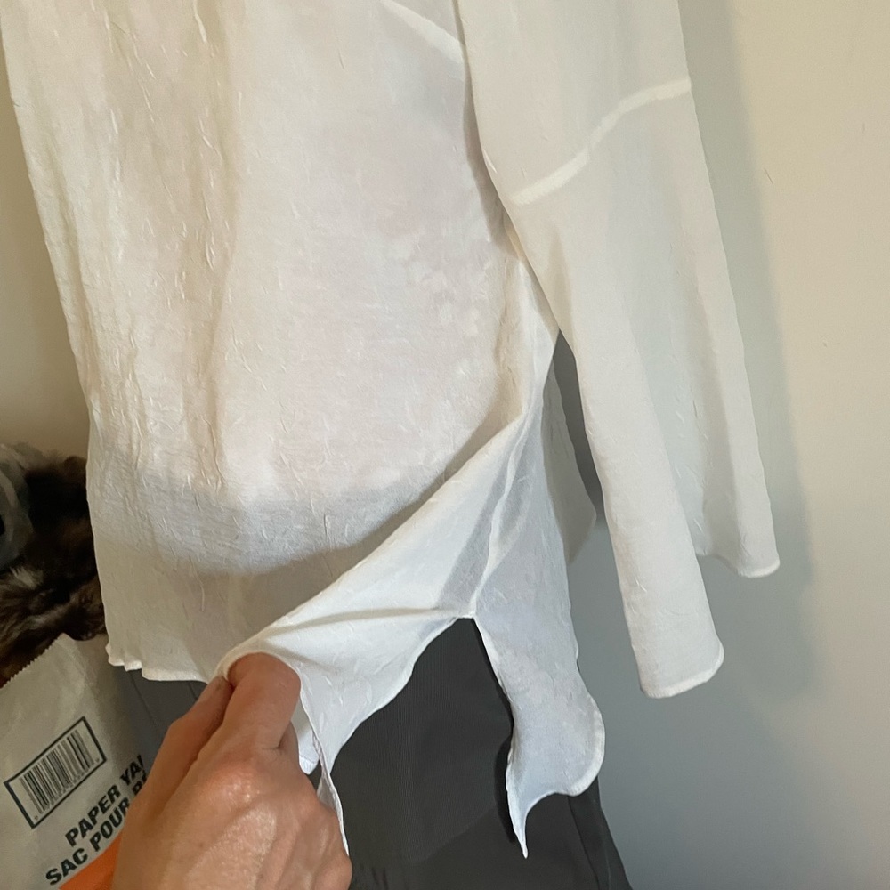 🌞🦋 Fits M Gorgeous flirty white summer top - Picture 6 of 7